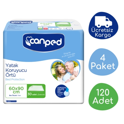 Canped%20Yatak%20Koruyucu%20Örtü%20(60x90cm)%20-%20120%20Adet