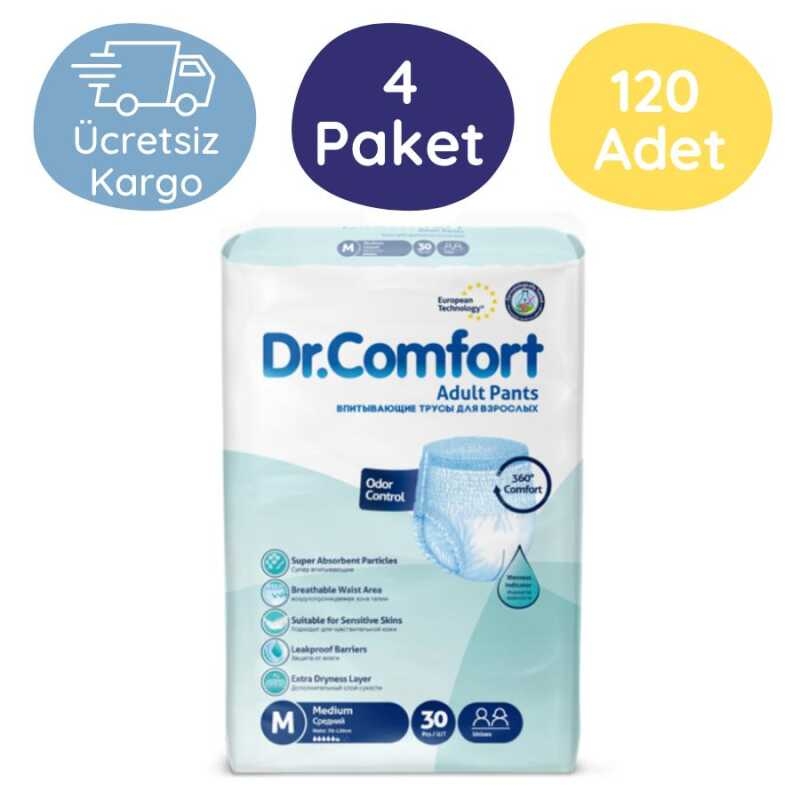 Dr.Comfort%20Emici%20Külot%20Hasta%20Bezi%20Orta%20(M)%2030’lu%20120%20Adet