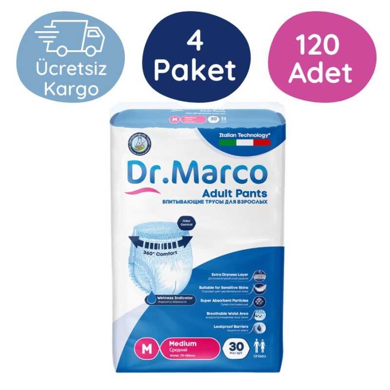 Dr.Marco%20Emici%20Külot%20Hasta%20Bezi%20Orta%20Boy%20(M)%2030’lu%20120%20Adet