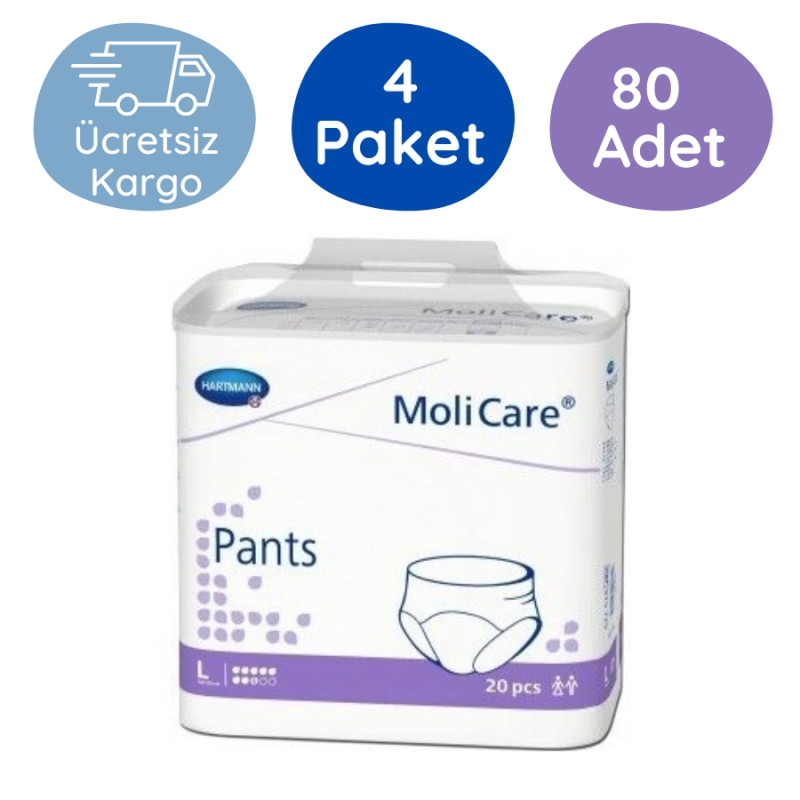 MoliCare%20Pants%20Emici%20Külot%208%20Damla%20Mor%20Paket%20(Large)%2020’li%20(4%20Paket)