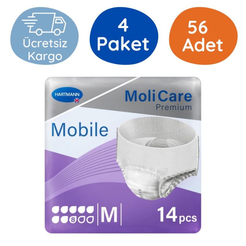 MoliCare%20Premium%20Mobile%20Emici%20Külot%208%20Damla%20Mor%20Paket%20(Medium)%2014’lü%20(4%20Paket)