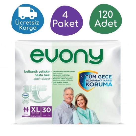 Evony Belbantlı Yetişkin Hasta Bezi  (XL) 120 Adet