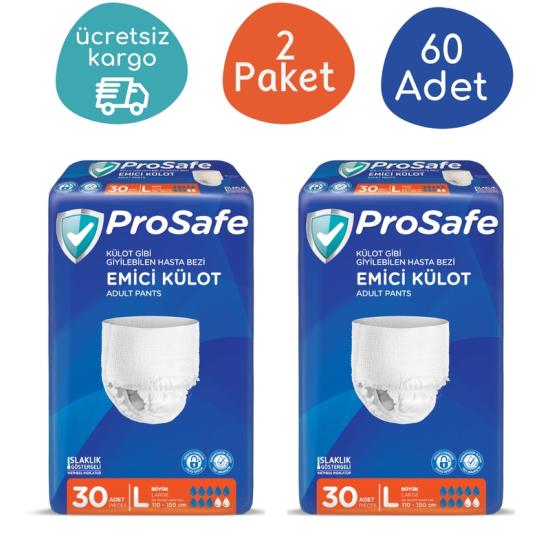 Prosafe Emici Külot Hasta Bezi Büyük (L) 60 Adet